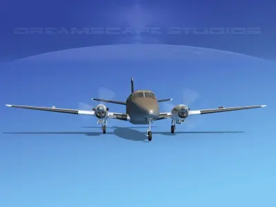 Beechcraft B99 Lakota Airlines 3D model