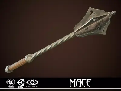 Mace 06 Low-poly 3D model