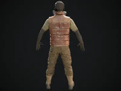 Skull armor 10 Low-poly 3D model