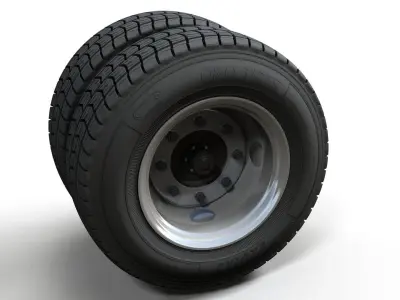Crago Truck wheels highpoly 3D model