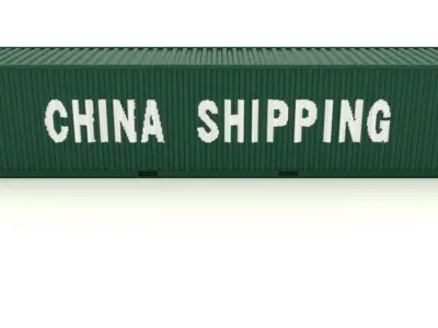 Shipping container China Shipping 3D model