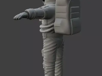 Realistic Astronaut Space Suit 3D Model 3D model purchase