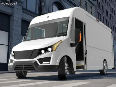 Electric Delivery Vehicle 3D model