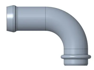 bend tube EGR cooler Free 3D model