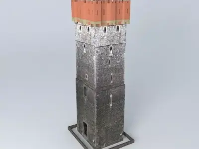 Piast Tower Poland Free 3D model