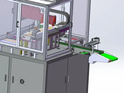 Automatic assembling of touch screen 3D model