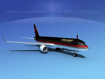 Boeing 757-200 Trump 3D model