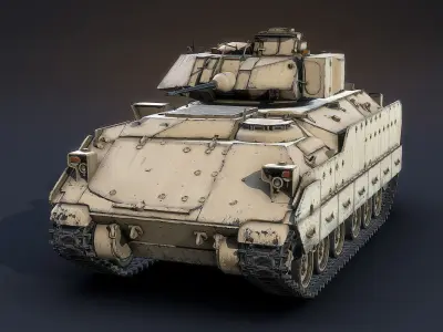 M2A2 Bradley Low-poly 3D model