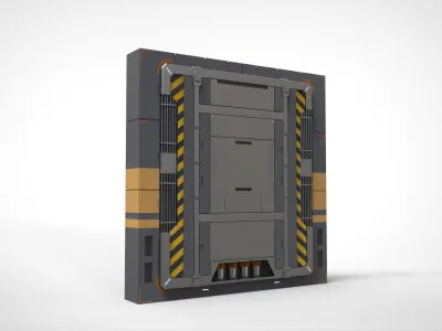 sci fi door 13 3D model