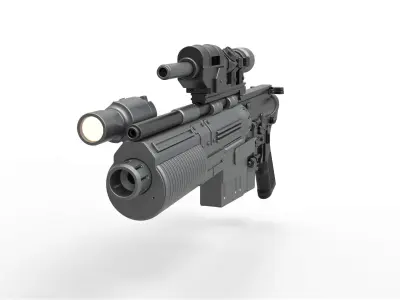 Blaster rifle A300 3D model