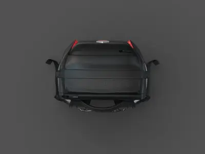 MSI Urban Raider Gaming Laptop Backpack Low-poly 3D model