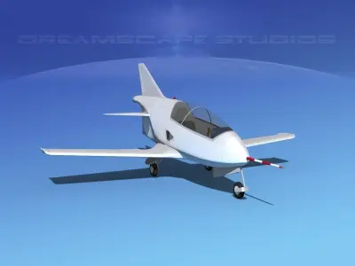 Bede BD-5J Microjet Unmarked 3D model