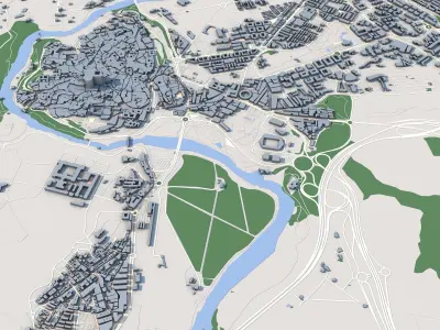 Toledo City Spain 3D model