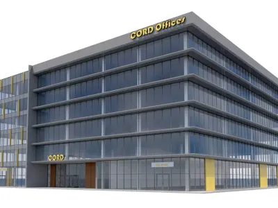 Commercial Building-010 Office Building 3D model