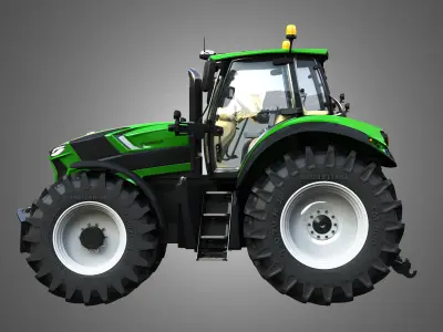 Deutz - Fahr 7 Series - 8280 TTV Tractor 3D model