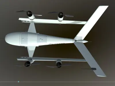 Ptero Dynamics Low-poly 3D model