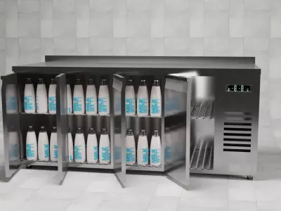 Commercial Refrigerator 3D model