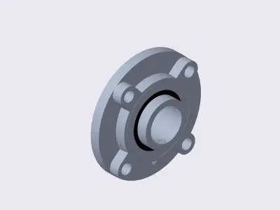 Ball Bearing Cast Iron Pilot Free 3D model