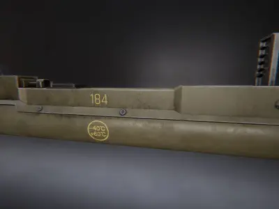 AAA M72 LAW Game Ready PBR Low-poly 3D model
