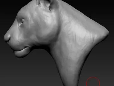 Tiger head Free 3D print model