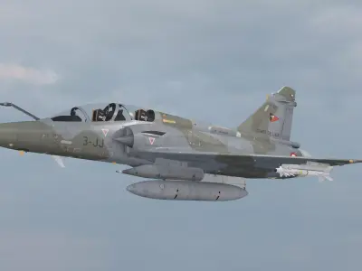 War Fighter Mirage 2000D Fighter Jet Low-poly 3D model