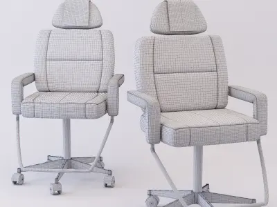 Care barber chair Free 3D model