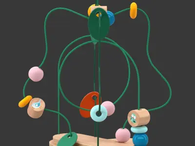 Toy Bead maze IKEA UPPSTA 3D model