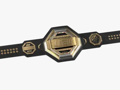 UFC Legacy Championship Belt on Floor 3D model buy