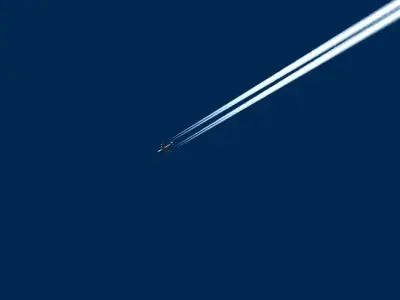 Animated Jet Contrails 3D model