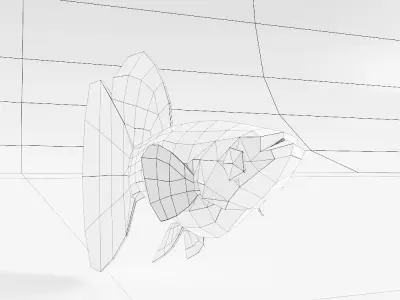  Guppy fish 3d model  Low-poly 3D model