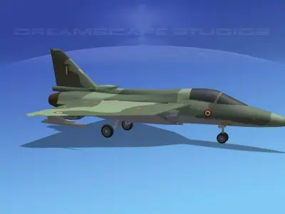 HAL Tejas Fighter V02 Low-poly 3D model