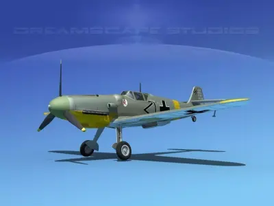 Messerschmitt BF-109 V06 3D model