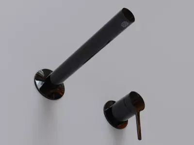 Vessel Sink with Modern Armature Free low-poly 3D model