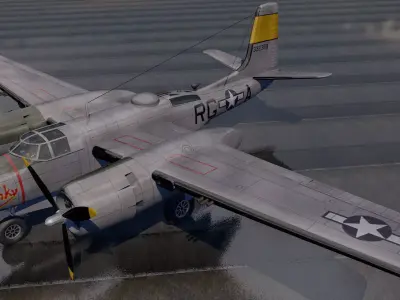 Douglas A-26B Invader 3D model