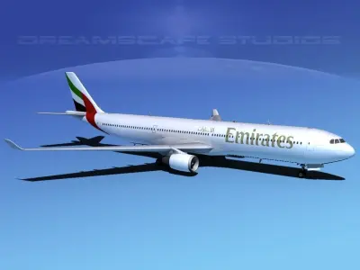 Airbus A330-300 Emirates 3D model