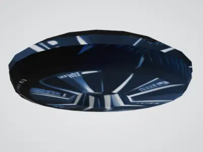Flying Saucer UFO Ovni Spaceship Low-poly 3D model