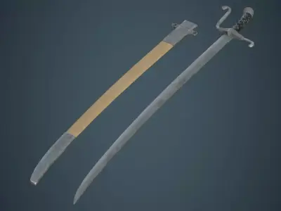 Sabre 1B Low-poly 3D model