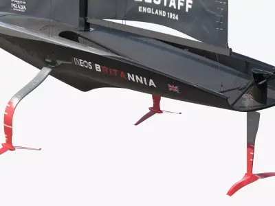 INEOS Britannia Racing Yacht AC75 3D model