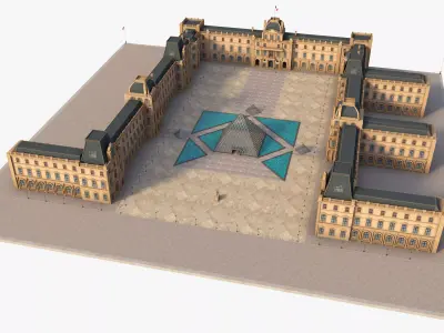 Louvre Museum 3D model