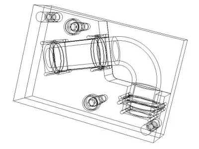  Cooling Pipe Bending Inspection Gauge 3D model