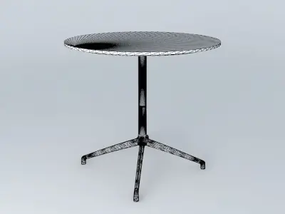 White dining Table Free 3D model