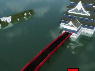 Japanese Bridge - A 3D model