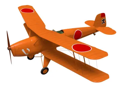 Ki86 Type 4 Basic Trainer 3D model