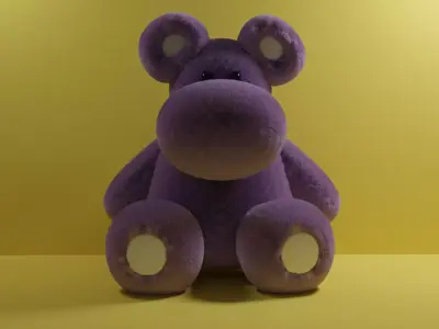 Bear hippo 3D model