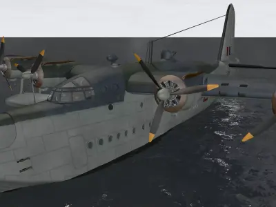Short Sunderland Mk-3 3D model