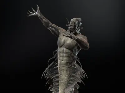 Mutant6R1 Low-poly 3D model