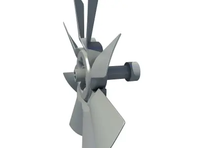 Model of Engine Cooling Fan 3D model