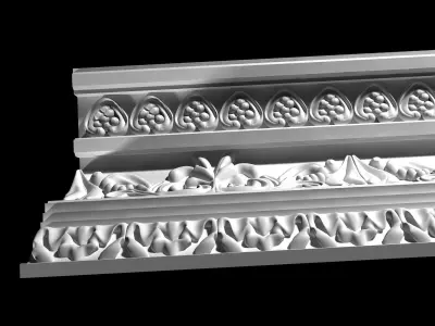 Big Classic Cornice 3D model