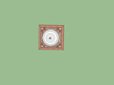 indian jodhpuri stone chatri 3d modal Low-poly 3D model