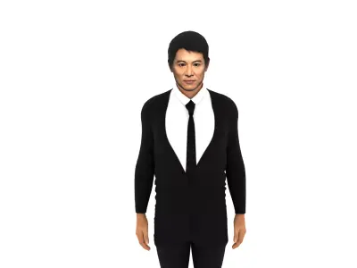 Jet Li Low-poly 3D model